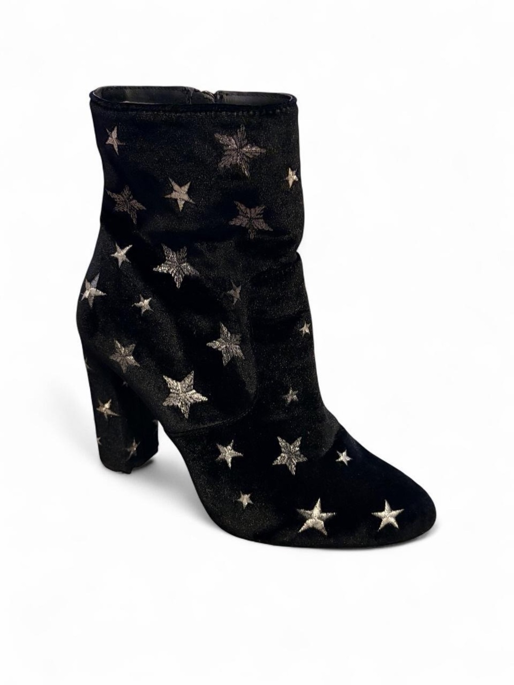 Steve Madden Black Star Embellished Ankle Boots